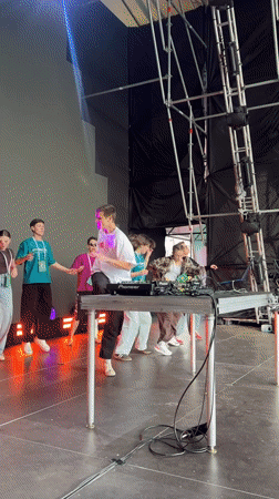 Youth dance performance with DJ takes place in Khabarovsk
