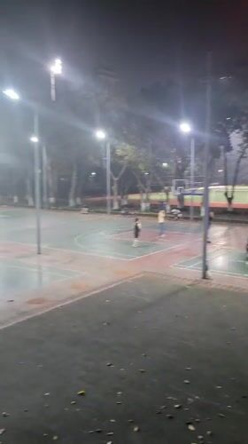 Nighttime sports activity observed at Shapingba District recreation facility