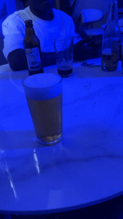 Social gathering with drinks observed in Aba, Nigeria