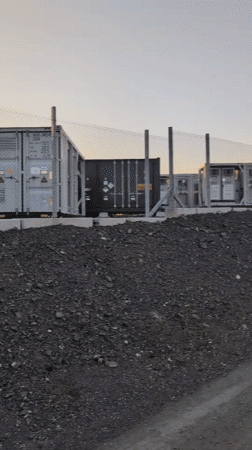 Wind farm and battery storage site near Gabrovo, Bulgaria