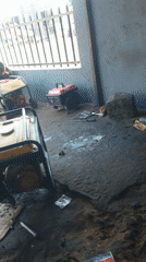 Generator repair work and daily life documented in Sabon Tasha