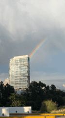 Rainbow Appears Over San Bernardino Tlaxcalancingo Following Rainfall
