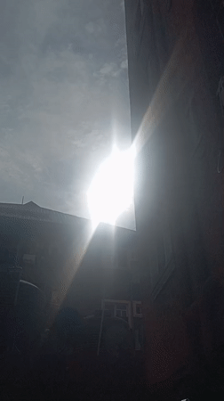 Morning life captured in Nkpor, Nigeria residential area