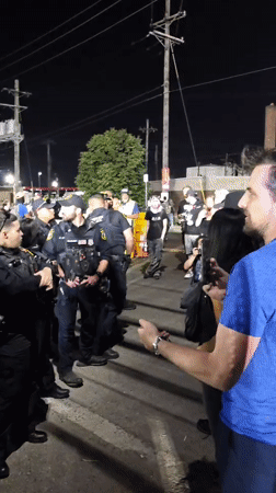 Nighttime police-civilian confrontation draws large crowd in Newark