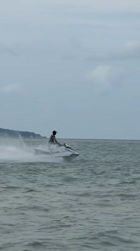 Jet skis, speedboats, and beach eats on a Ko Samui morning