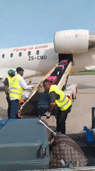 Morning airport operations captured in Orerokpe, Nigeria