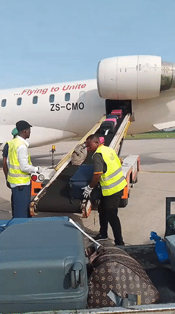 Morning airport operations captured in Orerokpe, Nigeria