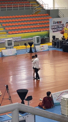 Ballroom dance competition at Bình Dương Provincial Gymnasium