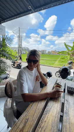 Women gather at early morning locations in North Kuta