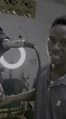 Young man sets up makeshift recording studio in Mararaba