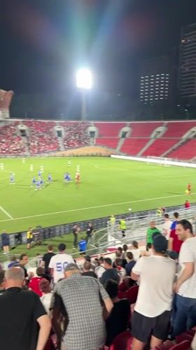 Football night at Mikheil Meskhi Stadium, Tbilisi