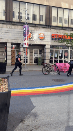 Police intervention observed on Montreal street during midday operation