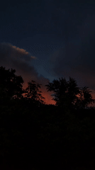 Sunset documented through window in Izhevsk, Russia