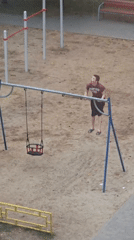 Playground hangout with music gear in Brest, Belarus