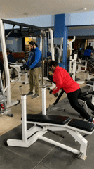 Person exercises at gym in Quetta, Pakistan
