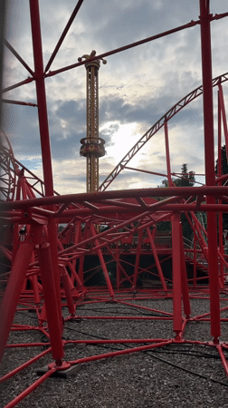 Riviera Park in Sochi on a busy summer afternoon