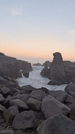 Coastal scenes documented in Iquique, Chile during morning hours