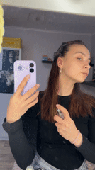 Woman's morning routine with cat documented in Прикамский, Russia
