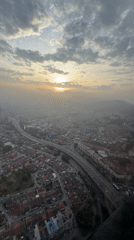 Kuala Lumpur greets the day from above