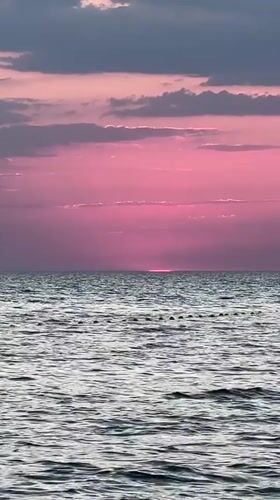 Black Sea sunset near Chelidynove, Ukraine