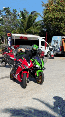 Motorcycle gathering at resort in Cam Ranh Vietnam