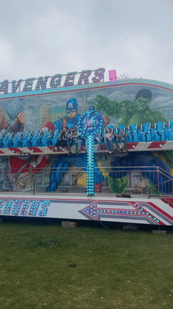 Amusement park rides documented in Riga, Latvia