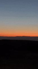 Dusk landscape and car journey recorded in Arad, Israel