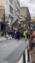 Large youth gathering fills La Paz streets amid police presence