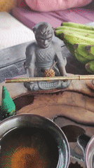 Traditional tea ceremony captured in tropical Ubud setting