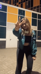 Woman films self walking, dancing across Moscow locations Thursday evening
