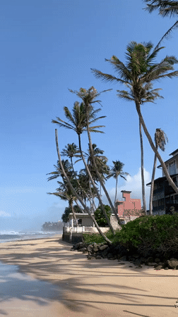 Tourist captures everyday Sri Lankan coastal scenes during morning walk