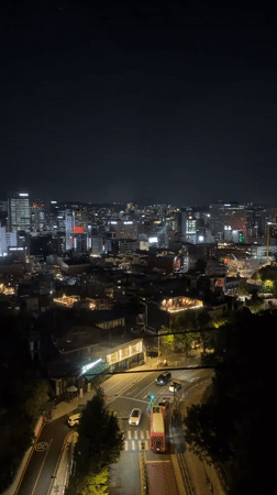 Witness documents nighttime Seoul scenes including cityscapes and street art