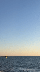 Golden hour coastal scene captured in Tel Aviv