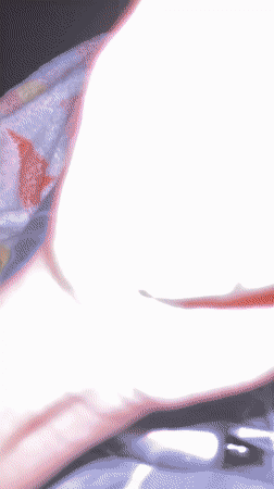 Person shows off nail art in Galax bedroom