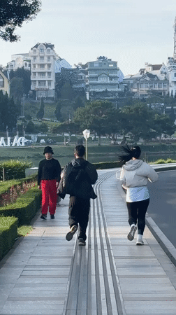 Casual lakefront recreation captured across Da Lat, Vietnam