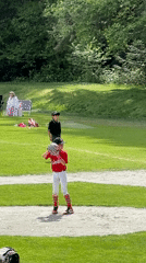 Youth baseball game underway in North Vancouver