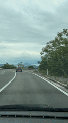Driver records mountain road journey in Montenegro