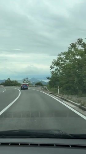 Driver records mountain road journey in Montenegro
