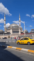 Street scenes near a mosque in Beyoğlu, Istanbul