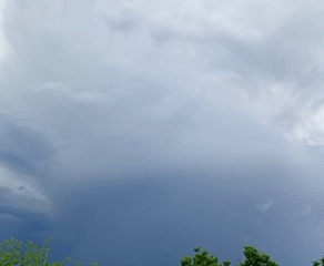Storm arrives in rural Bulgarian village, documented by local witness