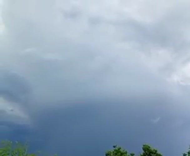 Storm arrives in rural Bulgarian village, documented by local witness