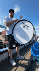 Soccer match with drummer draws crowds at Chaikovsky stadium
