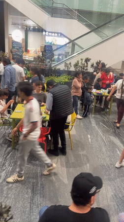 Late-night activity captured at Puebla shopping mall