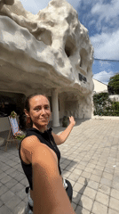 Cave-like building with organic architecture documented in Ubud, Indonesia
