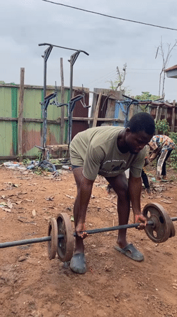 Morning workout session recorded in Akwanga, Nigeria outdoor gym