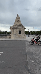 Afternoon park activity captured near Paris monument