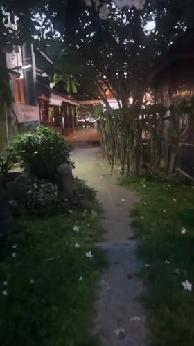 Evening resort scenes captured in Baan Wang Ta Kien Thailand