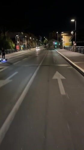 Late-night café hang and scooter rides through Perpignan