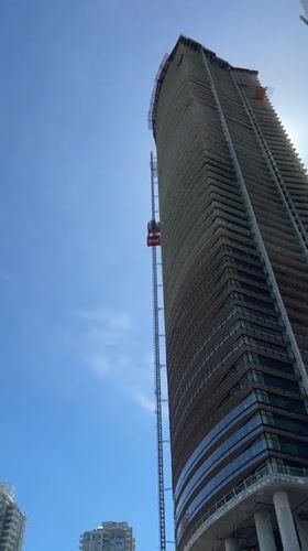 Burnaby construction and Starbucks celebration captured by witnesses