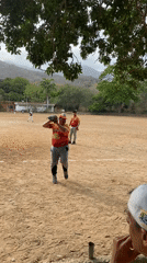 Youth baseball game played in Las Piedras, Venezuela
